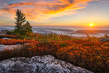 A sunset in West Virginia